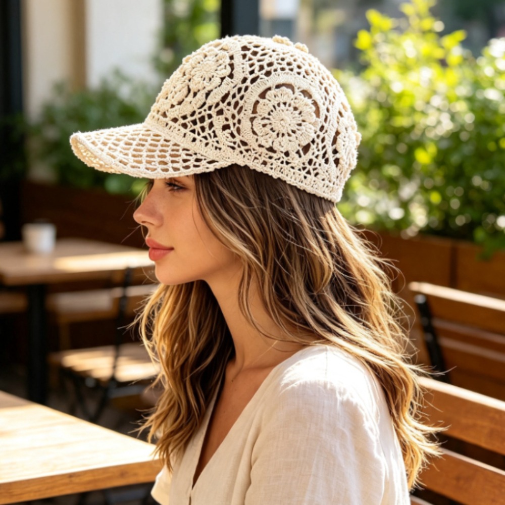 หมวกเบสบอลถักมือแบบโปร่งสำหรับ - Baseball Cap Structured บทวิจารณ์และราคา